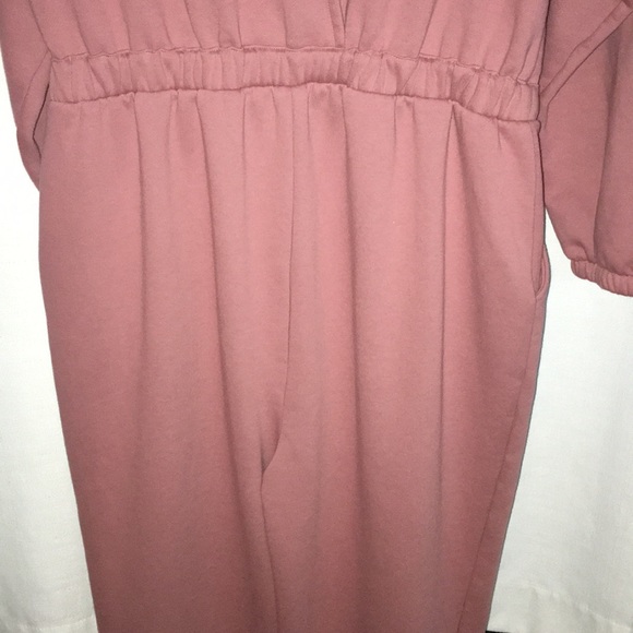 Pink fleece full body jumpsuit - Picture 9 of 12